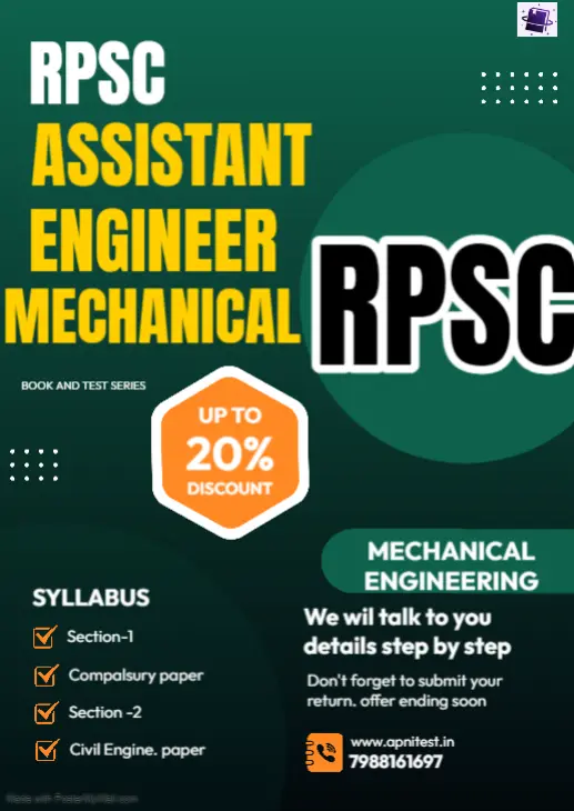 RPSC AEN ASSISTANT ENGINEER MACHENICAL ENGINEERING