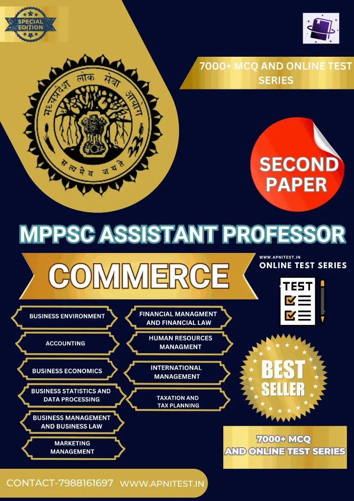 MPPSC ASSISTANT PROFESSOR COMMERCE BOOK AND TEST SERIES