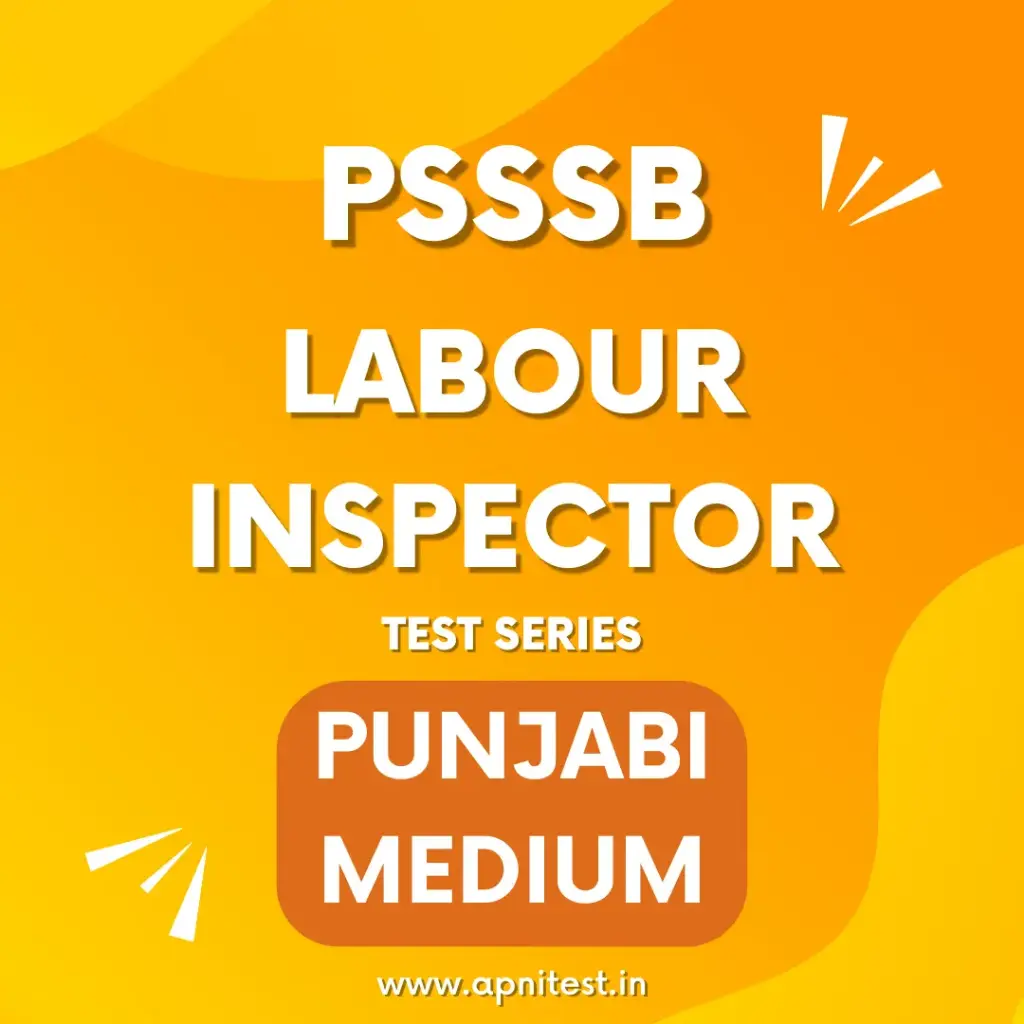 PSSSB LABOUR INSPECTOR TEST SERIES 2024 PUNJABI